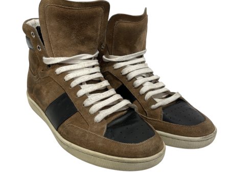 SAINT LAURENT Hi-Sneakers EU 45 BRW SL 10H SUEDE For Sale