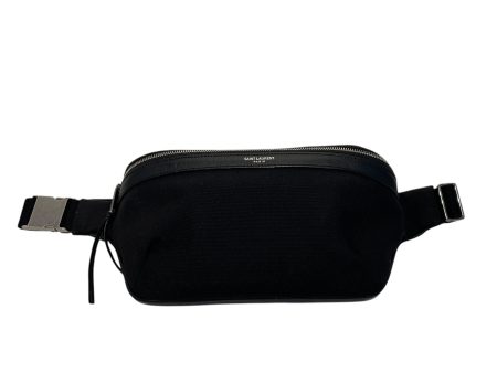 SAINT LAURENT Fanny Pack S Cotton BLK  Online now