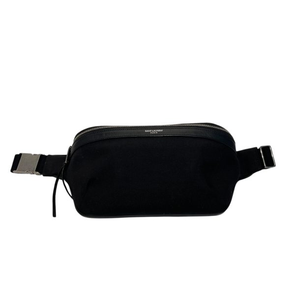 SAINT LAURENT Fanny Pack S Cotton BLK  Online now