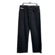 PALACE Straight Pants 34 Cotton BLK DROORS JEANS Supply