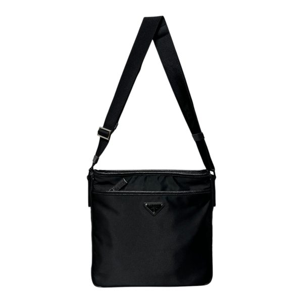 PRADA Cross Body Bag Nylon BLK tessuto messanger Cheap