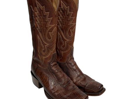 Lucchese Cowboy Boots US 7.5 Animal Pattern Leather BRW SNAKE TOE Supply