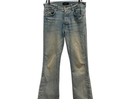 AMIRI Pants 31 Denim BLU Diamond Striped Jeans For Sale