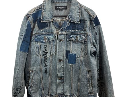 Cult of Individuality Denim Jkt XL Denim BLU MAY THE BRIDGES I BURN LIGHT on Sale