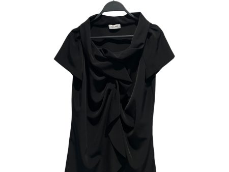 MOSCHINO Blouse 10 Polyester BLK Ruffle Blouse Sale