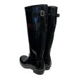 HUNTER Rain Boots US 8 BLK TALL GLOSS Fashion