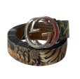 GUCCI Belt GG SUPREME TIGER All Over Print Leather BRW 258395 Online now