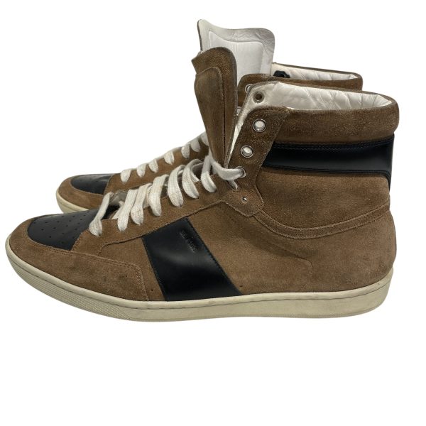 SAINT LAURENT Hi-Sneakers EU 45 BRW SL 10H SUEDE For Sale