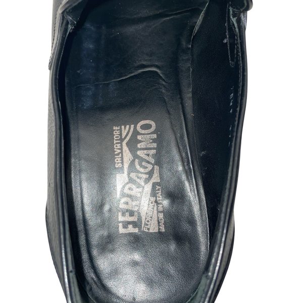 Salvatore Ferragamo Loafers US 11.5 Leather BLK 37847 For Discount