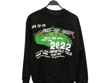 CACTUS PLANT FLEA MARKET Sweatshirt M Graphic Cotton BLK Coachella 2022 Discount