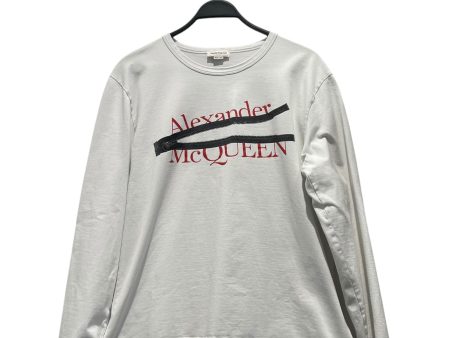 Alexander McQueen LS T-Shirt XL Cotton WHT Zipper Discount