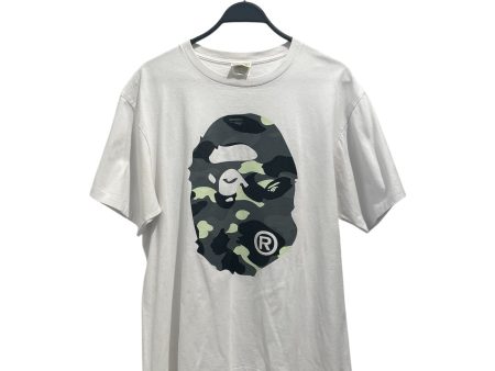 A BATHING APE T-Shirt XL Cotton WHT Graphic  Fashion