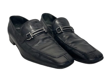 Salvatore Ferragamo Loafers US 11.5 Leather BLK 37847 For Discount