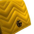 GUCCI Bifold Wallet Leather YEL Chevron Wallet Online