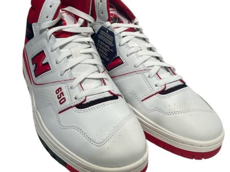 NEW BALANCE Hi-Sneakers US 13 Leather WHT 650 Fashion