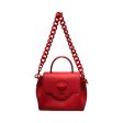 VERSACE Hand Bag Leather RED TOP HANDLE BAG Online Hot Sale