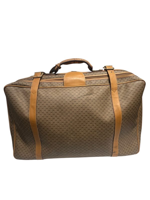 GUCCI Luggage Monogram Leather CML 80 s carry-on For Sale