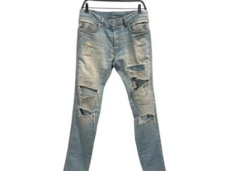 BALMAIN Pants Indigo Cotton S6HT596D431D For Discount