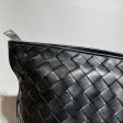 BOTTEGA VENETA Pouch Leather BLK TWIST HANDLE WEAVE Fashion