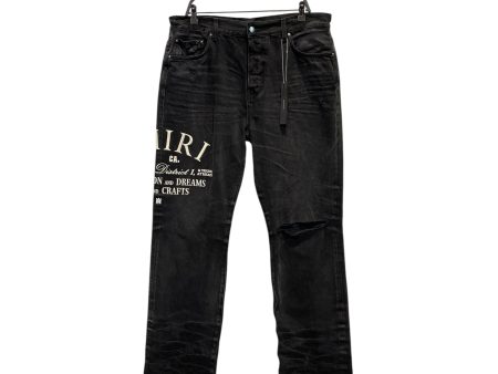 AMIRI Skinny Pants 36 Denim BLK Arts Distract For Sale