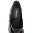 BURBERRY LONDON Loafers EU 38.5 Leather BLK Mary Jane Croc Leather Supply