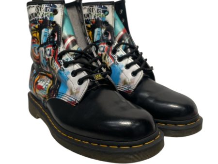 Dr.Martens Lace Up Boots US 10 Graphic Leather MLT 1460 Basquiat 2 Online now