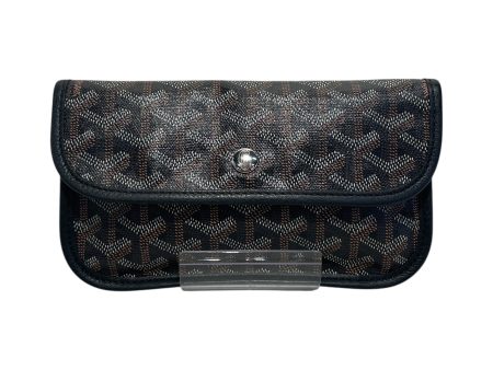 GOYARD XS All Over Print Leather BLK  For Sale