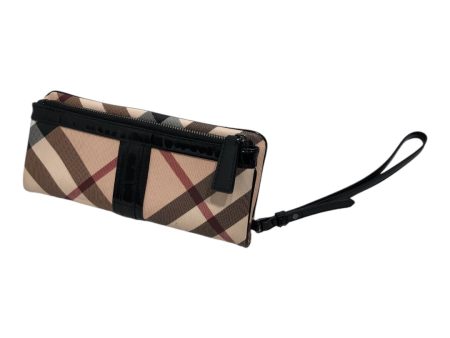 BURBERRY LONDON Bifold Wallet OS Plaid BEG  Online now