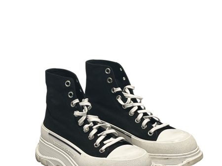 Alexander McQueen Hi-Sneakers EU 40.5 Cotton BLK  For Sale