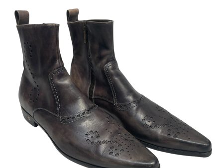 DOLCE&GABBANA Chelsea Boots US 9 Leather GRY  Online