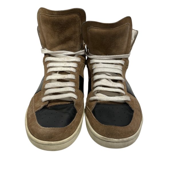 SAINT LAURENT Hi-Sneakers EU 45 BRW SL 10H SUEDE For Sale