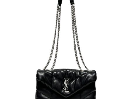 YVES SAINT LAURENT Bag S Leather BLK LouLou Puffer Online now