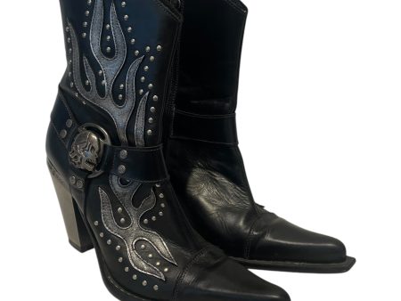 NEW ROCK Boots EU 41 Leather BLK  Fashion