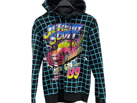 adidas JEREMY SCOTT Hoodie XS All Over Print Cotton BLK  Fashion