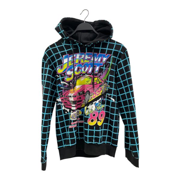 adidas JEREMY SCOTT Hoodie XS All Over Print Cotton BLK  Fashion