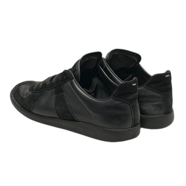 Maison Margiela Low-Sneakers US 10 Leather BLK REPLICA LOW For Sale