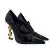 SAINT LAURENT Heels EU 37.5 Leather BLK  For Sale