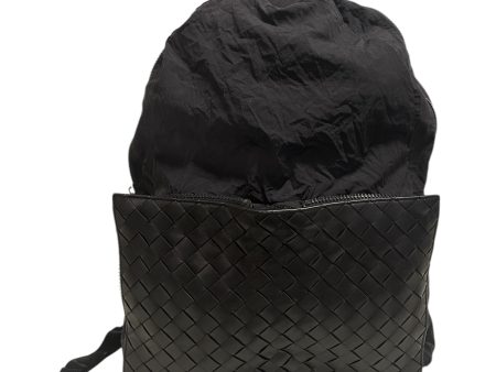 BOTTEGA VENETA Backpack Leather BLK TURNED INTO BACKBACK Discount