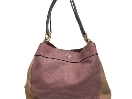 COACH Tote Bag Pink F31992 on Sale