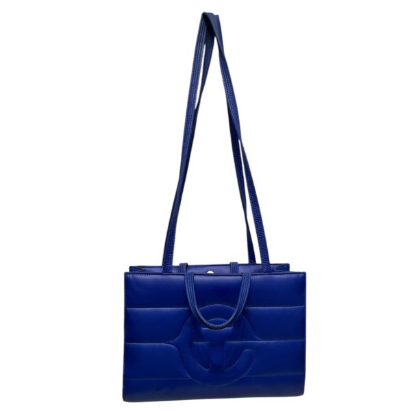 Telfar Cross Body Bag OS Nylon BLU Medium Painters Tape on Sale