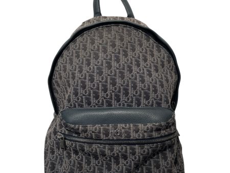 Christian Dior Backpack Monogram Cotton GRY  For Discount