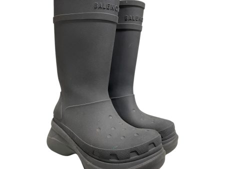 BALENCIAGA crocs Rain Boots US 11 GRY  For Sale