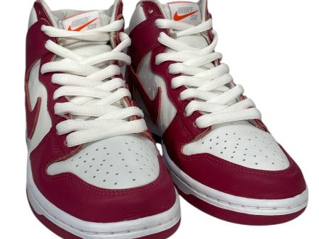 NIKE SB Hi-Sneakers US 7.5 Leather RED  on Sale