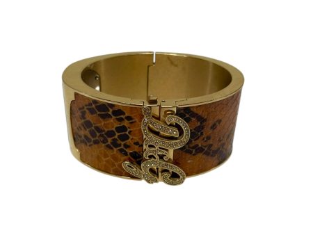 D&G Bracelet Animal Pattern GLD SPARKLE CUFF BRWN ANIMAL Online Hot Sale