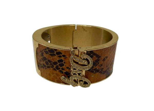 D&G Bracelet Animal Pattern GLD SPARKLE CUFF BRWN ANIMAL Online Hot Sale