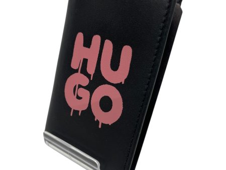 HUGO BOSS Bifold Wallet OS Graphic Leather BLK  Discount