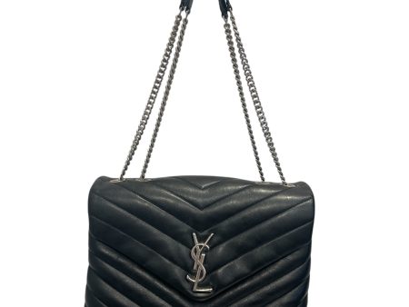 YVES SAINT LAURENT Cross Body Bag OS Leather BLK LOULOU BAG Supply