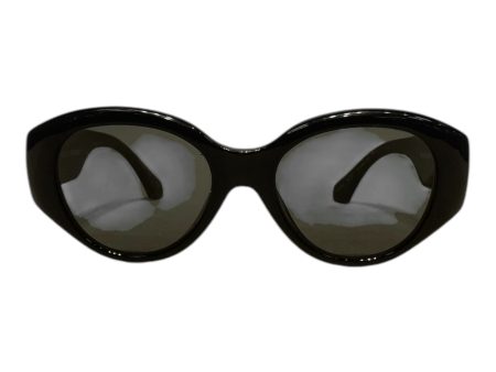 OFF-WHITE Sunglasses Plastic BLK Oversized Supply