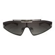 VERSACE Sunglasses Metal GRY silver metal shield Online now