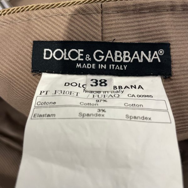 DOLCE&GABBANA Bottoms 38 Cotton BEG  For Discount